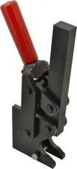 De-Sta-Co - 4,000 Lb Holding Capacity, Vertical Handle, Manual Hold Down Toggle Clamp - 129° Handle Movement, 199° Bar Opening, Solid Bar, Straight Base, Electro-Plated Zinc, Carbon Steel - Americas Industrial Supply