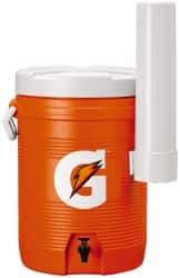 Gatorade - 5 Gal Beverage Cooler - Plastic, Orange/White - Americas Industrial Supply