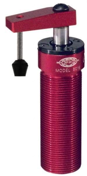 De-Sta-Co - 67 Lb Clamping Force, Right Hand Swing, 31.75mm Total Stroke, Single-Acting Pneumatic Swing Clamp - 1/8 NPT Port, 80.5mm Body Length x 54.1mm Body Width, 1.17 Cu In (Clamp), 1.42 Cu In (Unclamp), 130 Max psi - Americas Industrial Supply