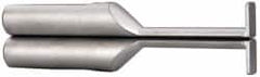 SPI - Accurate up to 0.001", 0.04" Wide Flange, 0.255" Groove Depth, Hard Chrome Steel Caliper Groovemaster - 1 Piece, 1-1/4" Bore Depth, For Use with 6" Vernier, Dial & Digital Calipers - Americas Industrial Supply