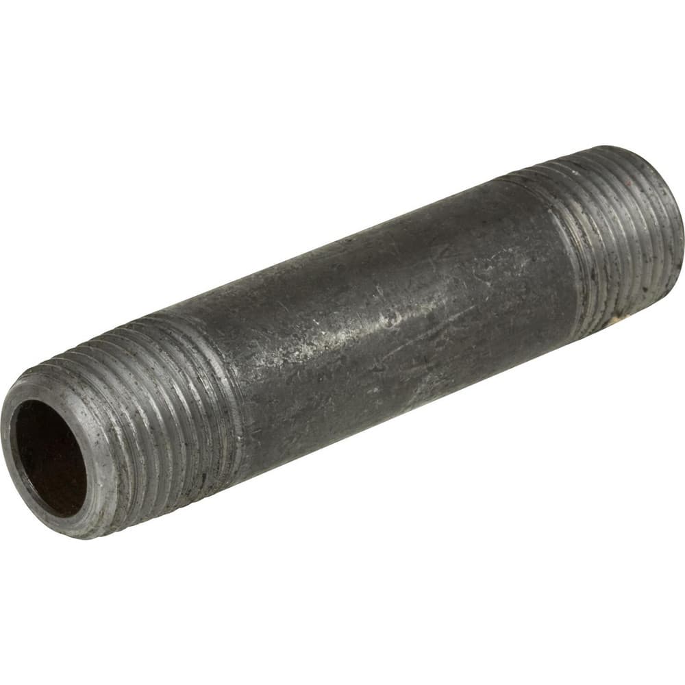 Black Pipe Nipples & Pipe; Thread Style: Threaded on Both Ends; Schedule: 40; Construction: Welded; Lead Free: No; Standards: ™ASTM A53; ASTM ™A733; ™ASME ™B1.20.1; Nipple Type: Threaded Nipple; Overall Length: 10.00