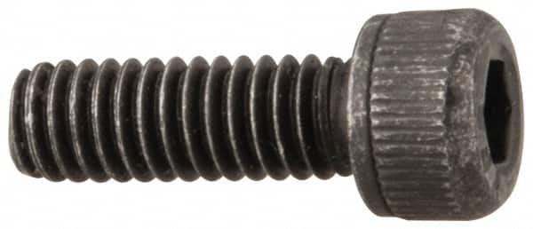 Value Collection - #5-44 UNF Hex Socket Drive, Socket Cap Screw - Alloy Steel, Black Oxide Finish, Fully Threaded, 3/8" Length Under Head - Americas Industrial Supply