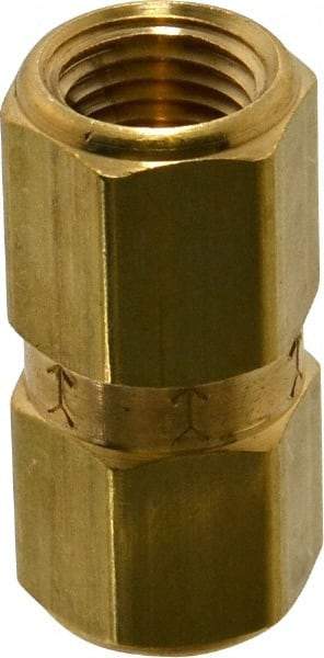 Specialty Mfr - 1/4" Brass Check Valve - Inline, FNPT x FNPT, 1,200 WOG - Americas Industrial Supply