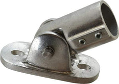 Hollaender - 1-1/2" Pipe, Adjustable Flange, Aluminum Alloy Flange Pipe Rail Fitting - Americas Industrial Supply