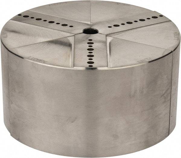 Abbott Workholding Products - 6" & Up Chuck Capacity, Northfield Attachment, Round Soft Lathe Chuck Jaw - 3 Jaws, Aluminum, 5.92" Wide x 3" High - Americas Industrial Supply