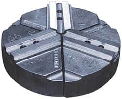 Abbott Workholding Products - 15" & Up Chuck Capacity, 1.5mm x 60° Serrated Attachment, Round Soft Lathe Chuck Jaw - 3 Jaws, Cast Aluminum, 1.6929" Btw Mount Hole Ctrs, 18" Wide x 4" High, 0.8661" Groove, 0.7874" & 20mm Fastener - Americas Industrial Supply