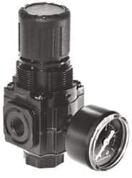 Norgren - 1/4 NPT, 300 Max Supply Pressure, Zinc Compact Regulator, Pressure Gauge Not Included - Americas Industrial Supply