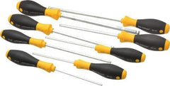 Wiha - 8 Piece Screw Holding Ball End Hex Screwdriver Set - Bit Sizes: Hex Inch 1/8, 9/64, 5/32, 3/16, 7/32, 1/4, 5/16 & 3/8 - Americas Industrial Supply