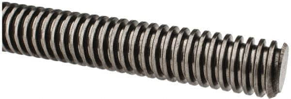 Keystone Threaded Products - 1-5 Acme, 3' Long, Alloy Steel General Purpose Acme Threaded Rod - Oil Finish Finish, Right Hand Thread, 2G Fit - Americas Industrial Supply