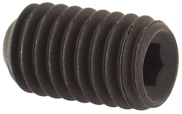Value Collection - #12-28 UNF, 3/8" OAL, Cup Point Set Screw - Grade ASTM F912 Alloy Steel, 7/64" Key - Americas Industrial Supply
