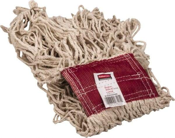 Rubbermaid - 5" Red Head Band, Large Cotton Loop End Mop Head - 4 Ply, Use for General Purpose - Americas Industrial Supply