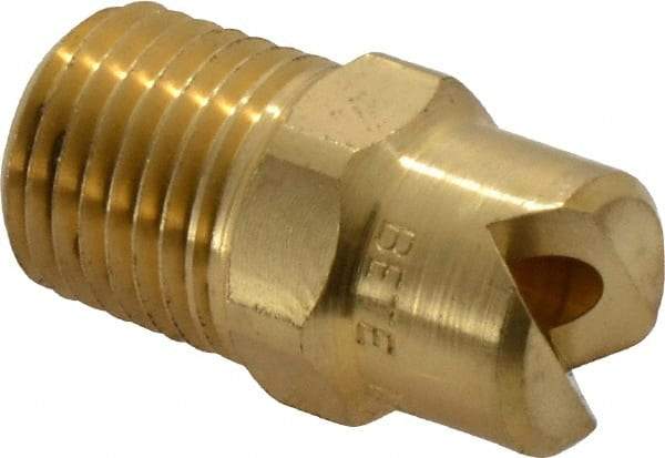 Bete Fog Nozzle - 1/4" Pipe, 65° Spray Angle, Brass, Standard Fan Nozzle - Male Connection, 11.1 Gal per min at 100 psi, 0.203" Orifice Diam - Americas Industrial Supply