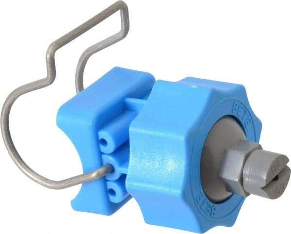 Bete Fog Nozzle - 1" Pipe, 65° Spray Angle, Grade 303 Polypropylene/Stainless Steel, Snap Release Nozzle System - 3.16 Gal per min at 100 psi, 0.109" Orifice Diam - Americas Industrial Supply