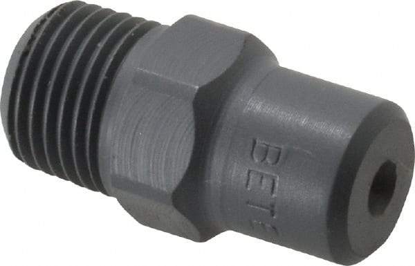 Bete Fog Nozzle - 1/8" Pipe, 60° Spray Angle, PVC, Full Cone Nozzle - Male Connection, 0.38 Gal per min at 100 psi, 0.043" Orifice Diam - Americas Industrial Supply