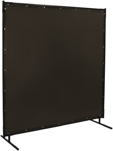 Steiner - 8 Ft. Wide x 6 Ft. High x 3/4 Inch Thick, 14 mil Thick Transparent Vinyl Portable Welding Screen Kit - Gray - Americas Industrial Supply