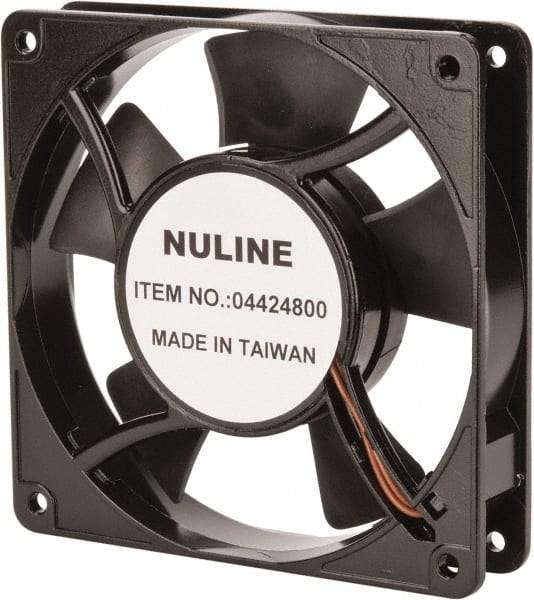 Value Collection - 115 Volts, AC, 81 CFM, Square Tube Axial Fan - 0.15 Amp Rating, 2,600 to 3,600 RPM, 4.7" High x 4.7" Wide x 1" Deep - Americas Industrial Supply