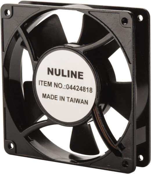 Value Collection - 230 Volts, AC, 81 CFM, Square Tube Axial Fan - 0.07 Amp Rating, 2,600 to 3,600 RPM, 4.7" High x 4.7" Wide x 1" Deep - Americas Industrial Supply
