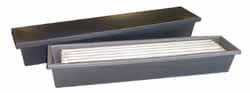 Bayhead Products - 12 Lb Load Capacity Gray Polyethylene Tote Container - Nesting, 65-1/2" Long x 12" Wide x 8" High - Americas Industrial Supply