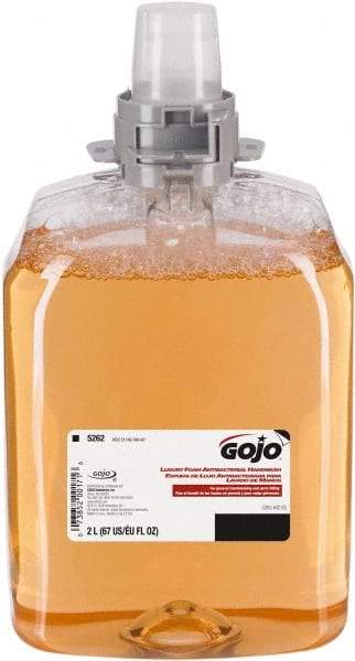 GOJO - 2 L Dispenser Refill Foam Hand Cleaner - Antibacterial, Orange (Color), Orange Blossom Scent - Americas Industrial Supply