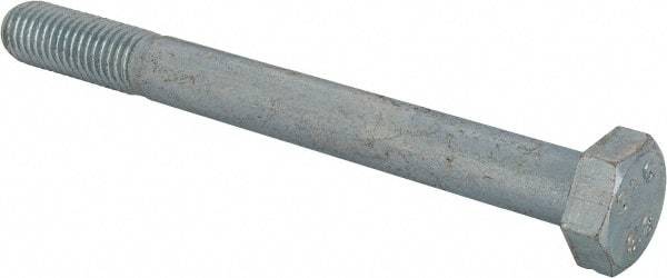 Value Collection - M12x1.75mm Metric Coarse, 120mm Length Under Head Hex Head Cap Screw - Partially Threaded, Grade 8.8 Steel, Zinc-Plated Finish, 19mm Hex - Americas Industrial Supply