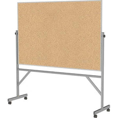 Ghent - Cork Bulletin Boards Style: Reversible Bulletin Board Color: Natural Cork - Americas Industrial Supply