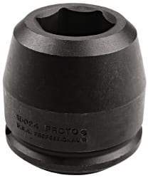 Proto - 2-1/2" Drive 4-1/8" Standard Impact Socket - 6 Points, 6-1/4" OAL - Americas Industrial Supply