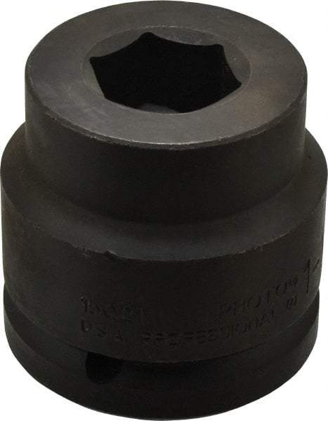 Proto - 1-1/2" Drive 1-5/16" Standard Impact Socket - 6 Points, 3-1/8" OAL - Americas Industrial Supply