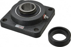 Browning - 1-1/2" ID, 5-1/8" OAL x 5-1/8" OAH 4-Bolt Flange - 4,467 Lb Static Cap, 7,340 Lb Dyn Cap, 4" Btw Mnt Hole Ctrs, Cast Iron - Americas Industrial Supply