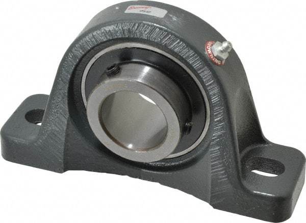 Browning - 1-11/16" ID, 7-15/16" OAL x 4-5/8" OAH Pillow Block - 5,216 Lb Static Cap, 7,889 Lb Dyn Cap, 6-1/8" Btw Mnt Hole Ctrs, 2-5/16" Base-to-Ctr Ht, Cast Iron - Americas Industrial Supply