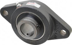 Browning - 1" ID, 5-9/16" OAL x 3-1/8" OAH 2-Bolt Flange - 2,567 Lb Static Cap, 4,381 Lb Dyn Cap, 4-19/32" Btw Mnt Hole Ctrs, Cast Iron - Americas Industrial Supply