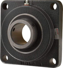 Browning - 2" ID, 6-3/8" OAL x 6-3/8" OAH 4-Bolt Flange - 6,601 Lb Static Cap, 9,752 Lb Dyn Cap, 5-1/8" Btw Mnt Hole Ctrs, Cast Iron - Americas Industrial Supply