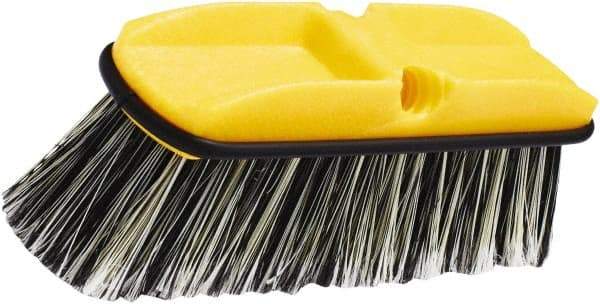 Rubbermaid - 2-1/2" Bristle Length, Synthetic Wash Brush - 10" OAL, Gray, Plastic Block - Americas Industrial Supply