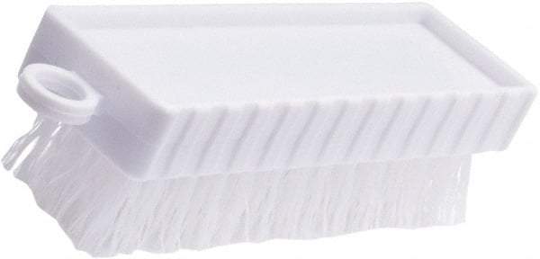 Rubbermaid - 3/4" Bristle Length, Polypropylene Scrub Brush - 4-3/4" OAL, White, Plastic Block - Americas Industrial Supply