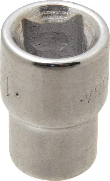 SK - 3/8" Drive, 1/4" Socket, Female Pipe Plug Socket - 4 Points, 1" OAL - Americas Industrial Supply