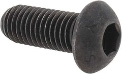 Value Collection - M12x1.75 Metric Coarse Hex Socket Drive, Button Screw - Grade 12.9 Alloy Steel, Black Oxide Finish, Fully Threaded, 30mm Length Under Head - Americas Industrial Supply