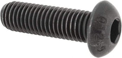 Value Collection - M12x1.75 Metric Coarse Hex Socket Drive, Button Screw - Grade 12.9 Alloy Steel, Black Oxide Finish, Fully Threaded, 40mm Length Under Head - Americas Industrial Supply