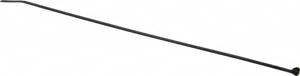 Thomas & Betts - 11.1" Long Black Nylon Standard Cable Tie - 30 Lb Tensile Strength, 1.31mm Thick, 76.2mm Max Bundle Diam - Americas Industrial Supply