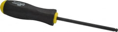 Bondhus - 1/4" Hex Ball End Driver - 4.8" Blade Length, Ergonomic Molded Cushion Grip Handle, 249mm OAL - Americas Industrial Supply