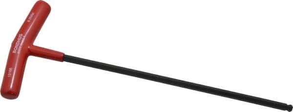 Bondhus - 6mm Hex, T-Handle Cushion Grip, Ball End Hex Key - 266mm OAL, Protanium High Torque Steel, Metric System of Measurement - Americas Industrial Supply