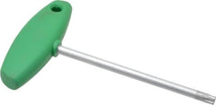 Wiha - T45 Standard Torx Key - Flag-Style, 5.91" Length Under Head, 150mm OAL - Americas Industrial Supply