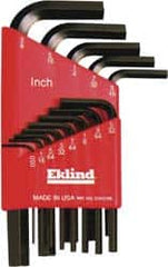 Eklind - 13 Piece L-Key Hex Key Set - Hex Range 0.05 to 3/8" - Americas Industrial Supply
