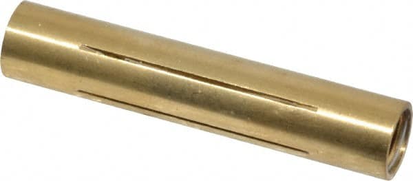 Made in USA - 5/16" Diam Through Hole Barrel Cylinder - 1.57" Barrel Length, Eccentric Slot - Americas Industrial Supply