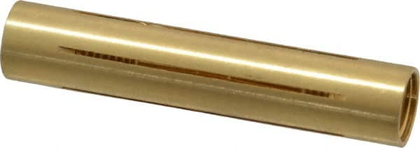Made in USA - 3/8" Diam Through Hole Barrel Cylinder - 1.87" Barrel Length, Eccentric Slot - Americas Industrial Supply