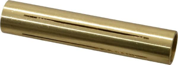 Made in USA - 15/32" Diam Through Hole Barrel Cylinder - 2-1/4" Barrel Length, Eccentric Slot - Americas Industrial Supply