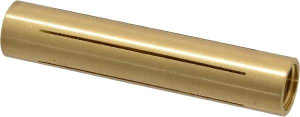 Made in USA - 9/16" Diam Through Hole Barrel Cylinder - 2-3/4" Barrel Length, Eccentric Slot - Americas Industrial Supply