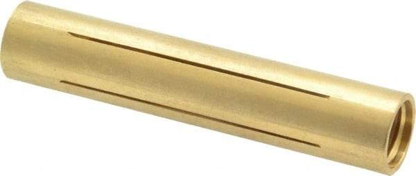 Made in USA - 5/8" Diam Through Hole Barrel Cylinder - 3" Barrel Length, Eccentric Slot - Americas Industrial Supply