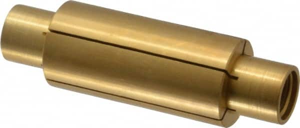Made in USA - 15/16" Diam Through Hole Barrel Cylinder - 3" Barrel Length, Eccentric Slot - Americas Industrial Supply