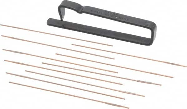 Made in USA - 2-1/2" Long x 0.036" Thick Midget Lap - 0.027" Arbor Diam, 10 Piece Set - Americas Industrial Supply