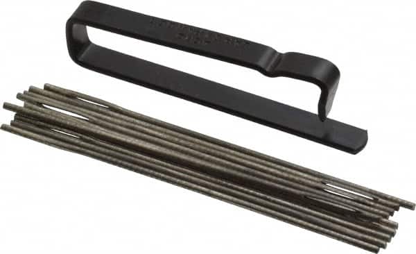 Made in USA - 3" Long x 0.07" Thick Midget Lap - 0.05" Arbor Diam, 10 Piece Set - Americas Industrial Supply