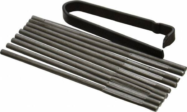 Made in USA - 3-1/4" Long x 0.135" Thick Midget Lap - 0.105" Arbor Diam, 10 Piece Set - Americas Industrial Supply